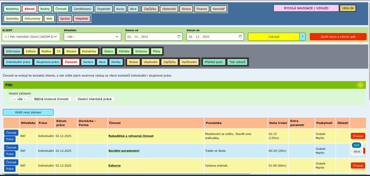 Evidence sociálních služeb 2025
