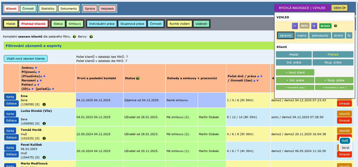 Evidence sociálních služeb 2025