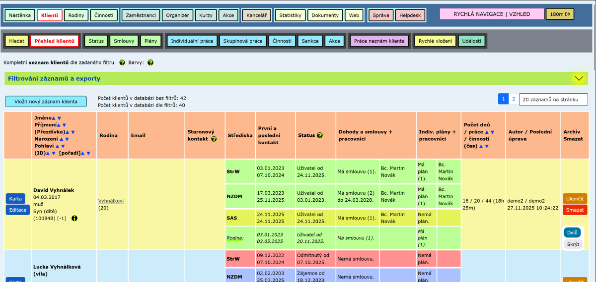 Evidence sociálních služeb 2025