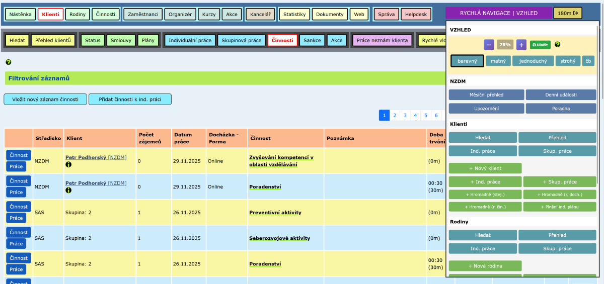 Evidence sociálních služeb 2025