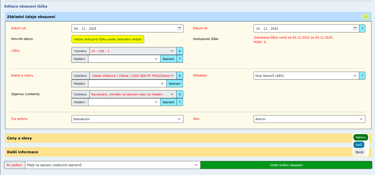 Evidence sociálních služeb 2025
