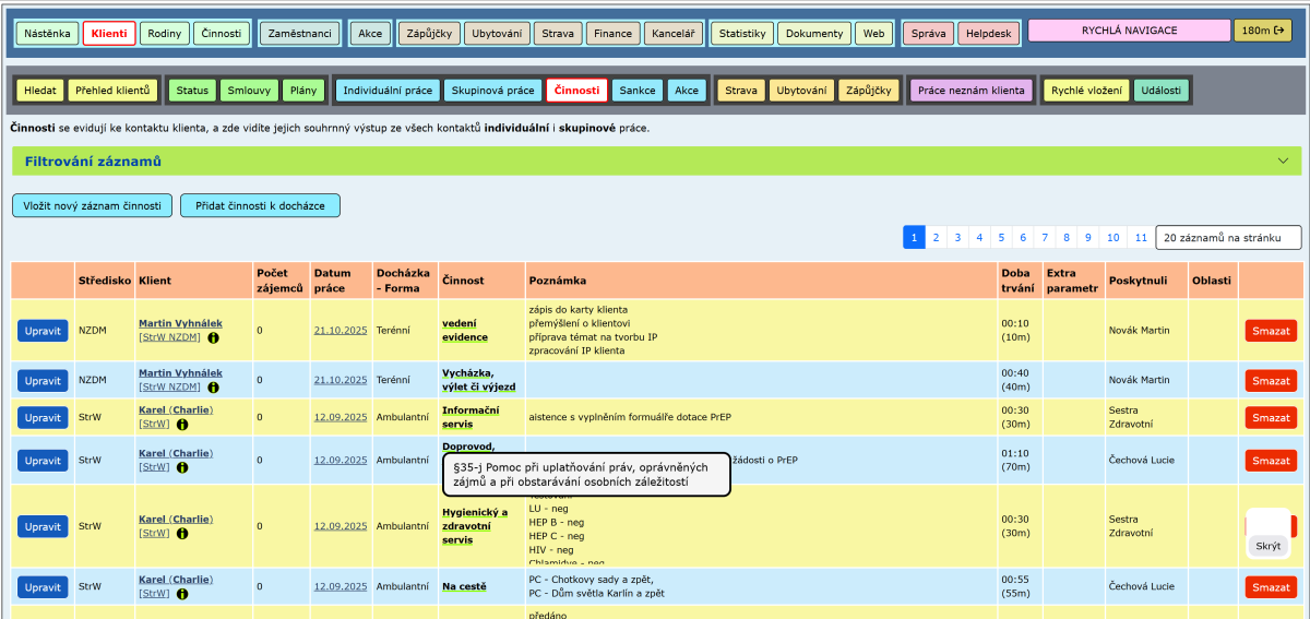 Evidence sociálních služeb 2025