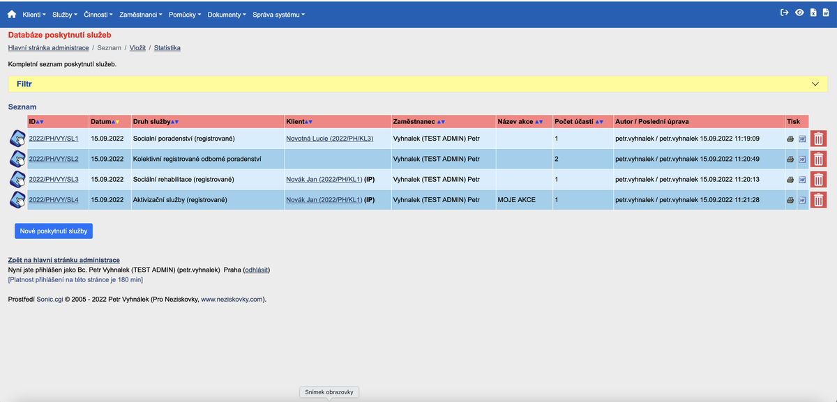 Evidence pro neziskovky 2022-2023