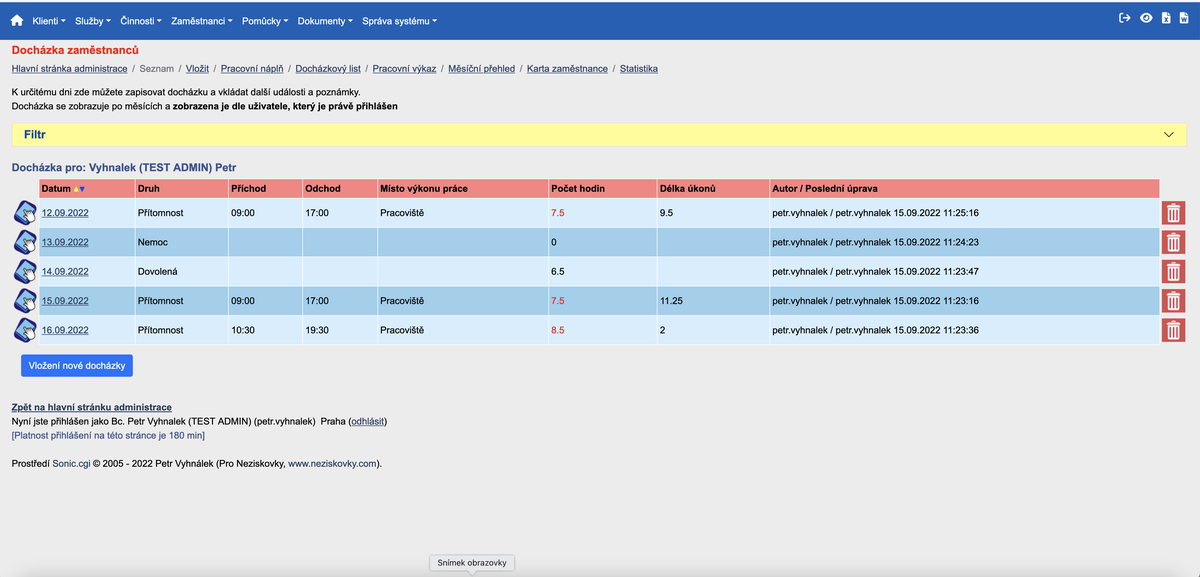 Evidence pro neziskovky 2022-2023