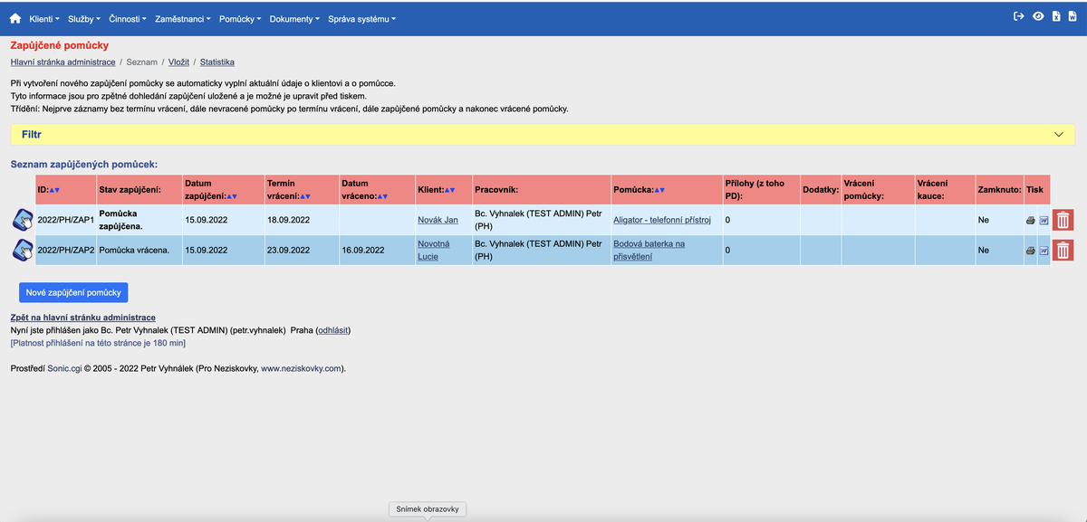 Evidence pro neziskovky 2022-2023