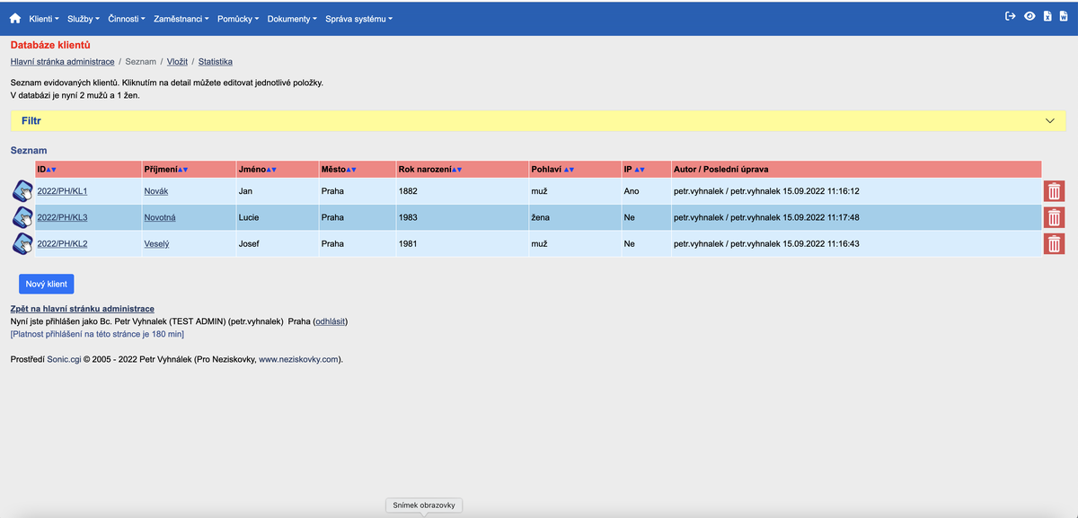 Evidence pro neziskovky 2022-2023